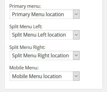 Fig. 2.5. Menu for Microsite.