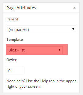 Fig. 1. Paginasjabloon toewijzen.