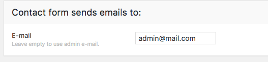 Fig.1.2. Email address for DT contact form