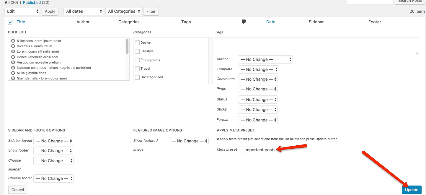 Fig. 4.2. Select preset and save.