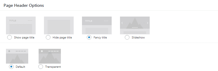 Fig. 1.2. Header overlay options.