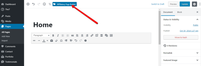 Fig. 1. Schakel Wpbakery Page Builder in. Fig. 1. Schakel Wpbakery Page Builder in.