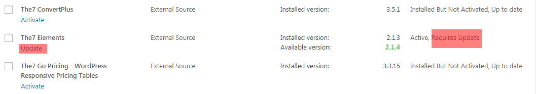 Fig. 1. Update plugins.