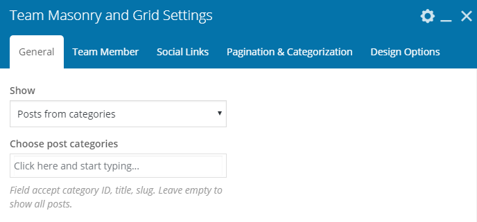 Fig. 2.2. Team Masonry & Grid settings.