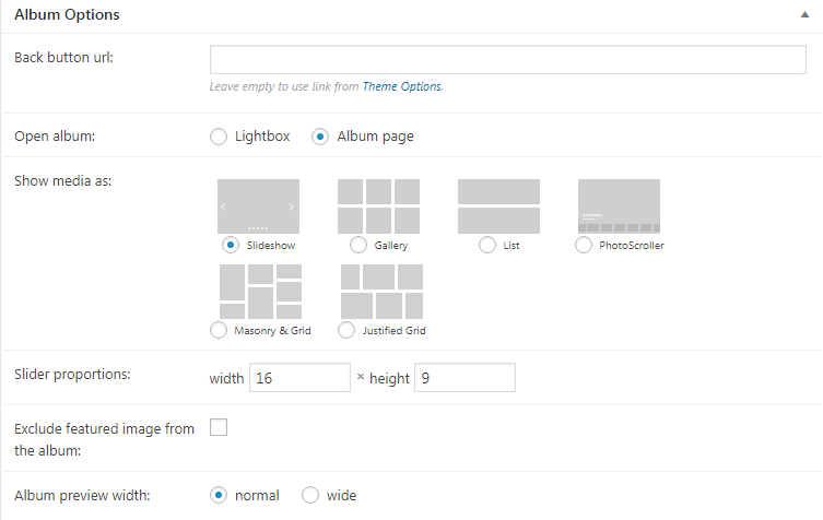 Fig. 3.1. Display media as a slideshow.