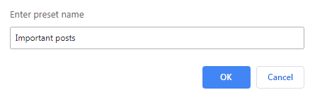 Fig. 3.2. Name the preset.