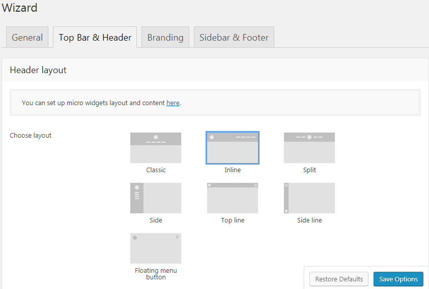 Fig. 3. Header Layout.