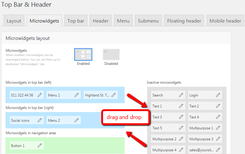 Fig. 3. Microwidgets.