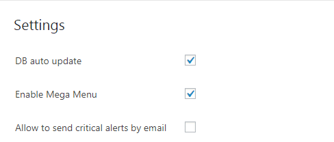 Fig. 3. Settings.