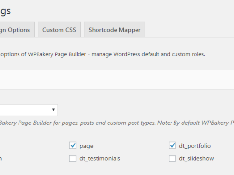Wpb Fig. 1. Schakel Wpbakery Page Builder in voor een berichttype.