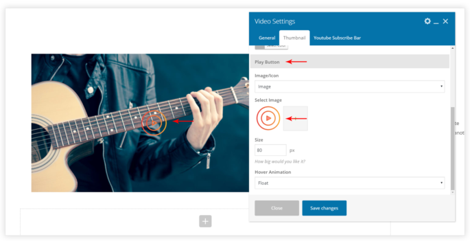 Uavc Play-knop Uavc Play-knop