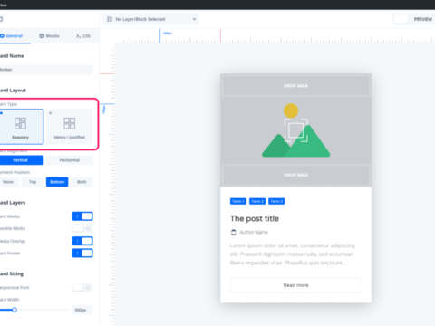 Card Builder-indeling 1024 × 576 Card Builder Set Layout Type